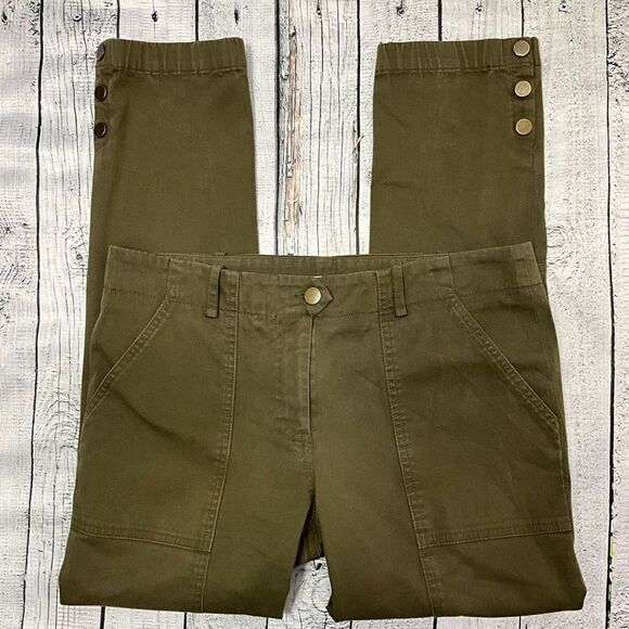 VERONICA BEARD Green Skinny Leg Pants - Picture 1 of 5